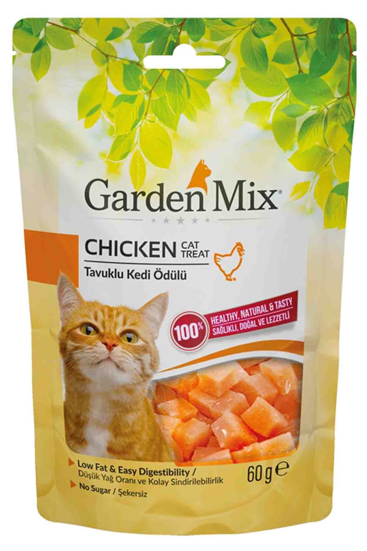 GARDEN MIX Tavuklu Kedi Ödülü 60 GR