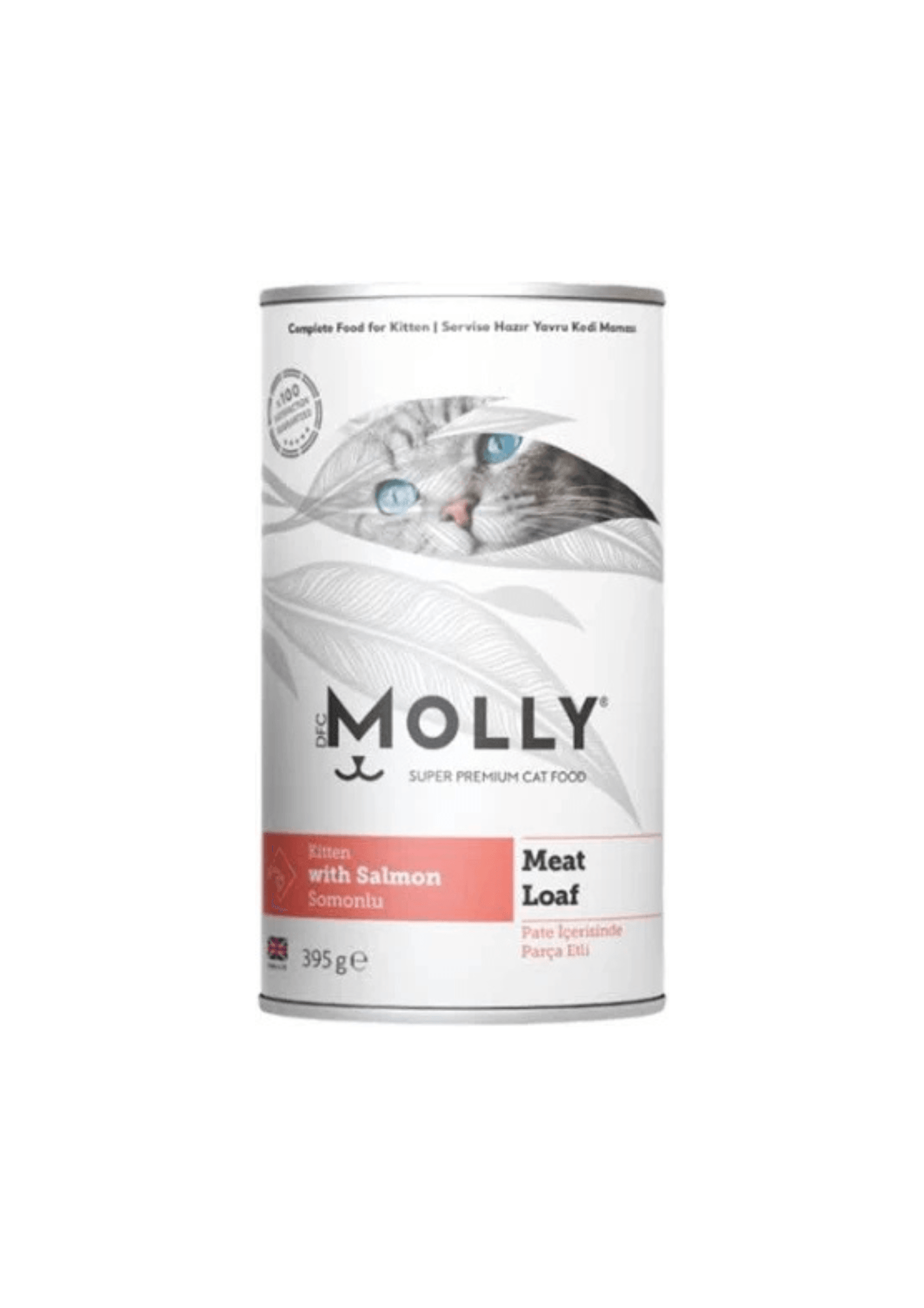 MOLLY Somonlu Pate İçerisinde Parça Etli Yavru Kedi Konservesi 395 Gr