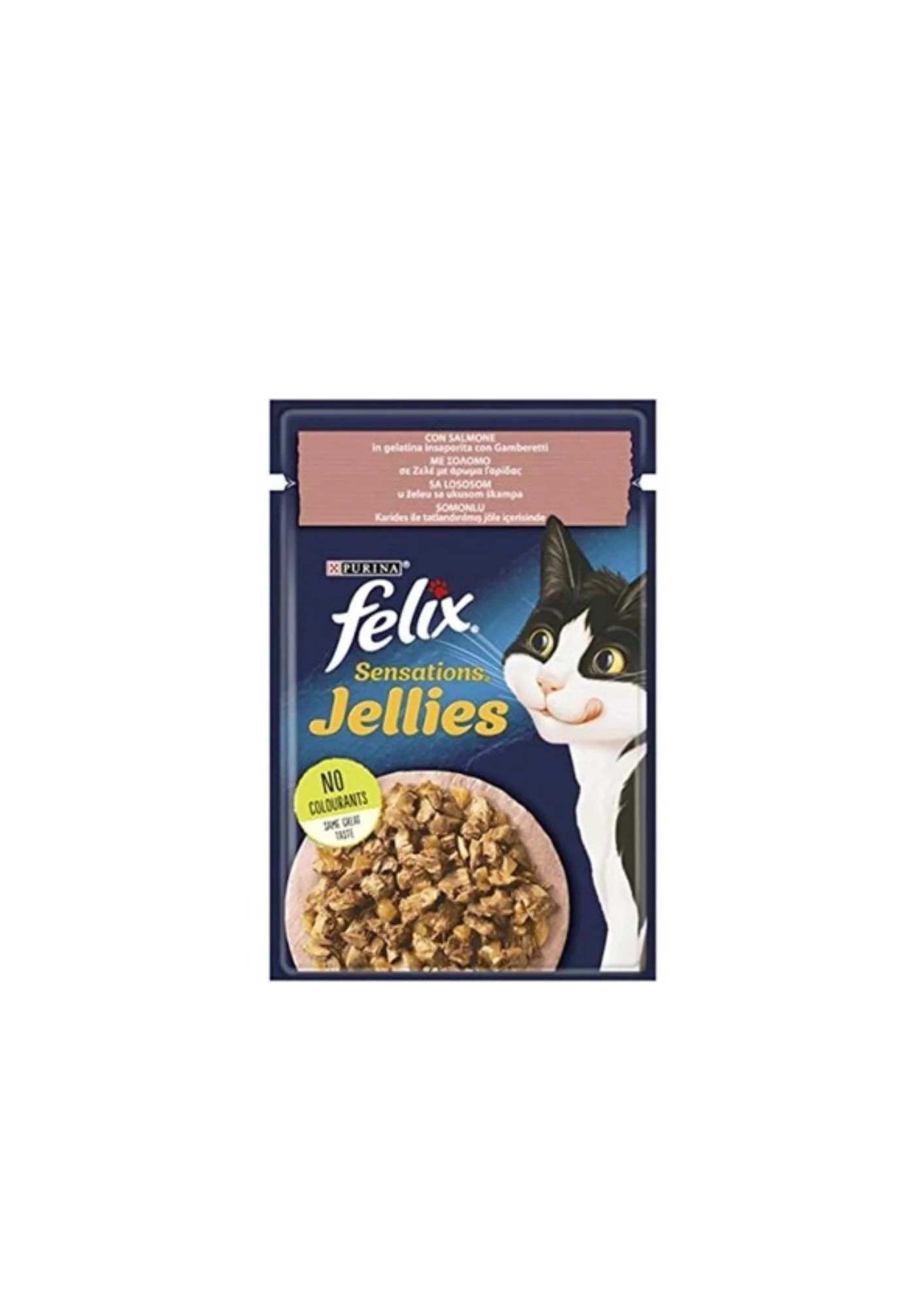 FELIX Sensation Somon  &  Karidesli Kedi Yaş Mama 85 Gr