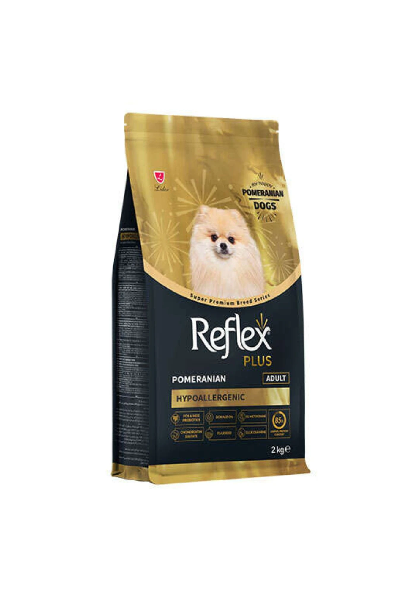 REFLEX PLUS Pomeranian Hypoallergenic Tavuklu Yetişkin Köpek Maması 2 Kg