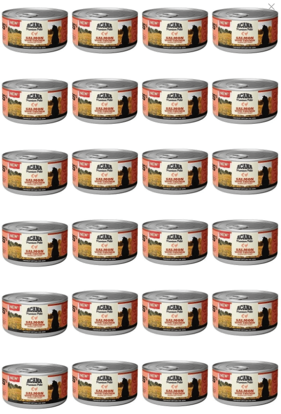 ACANA Premium Pate Somon Balıklı Ve Tavuklu Kedi Konservesi 85 Gr X 24 Adet