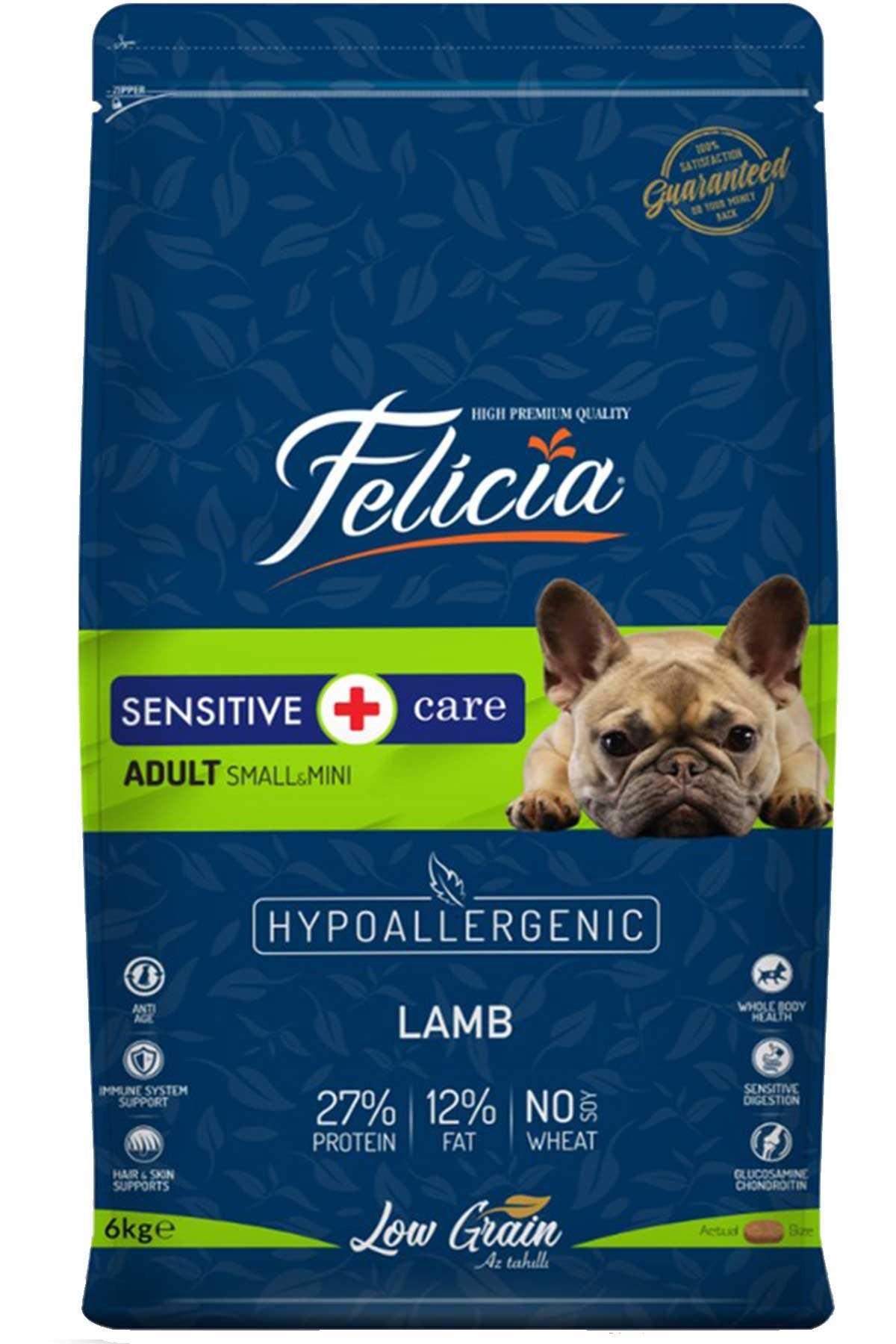 FELICIA Yetişkin Kuzulu Small Az Tahıllı Köpek Maması 6 Kg
