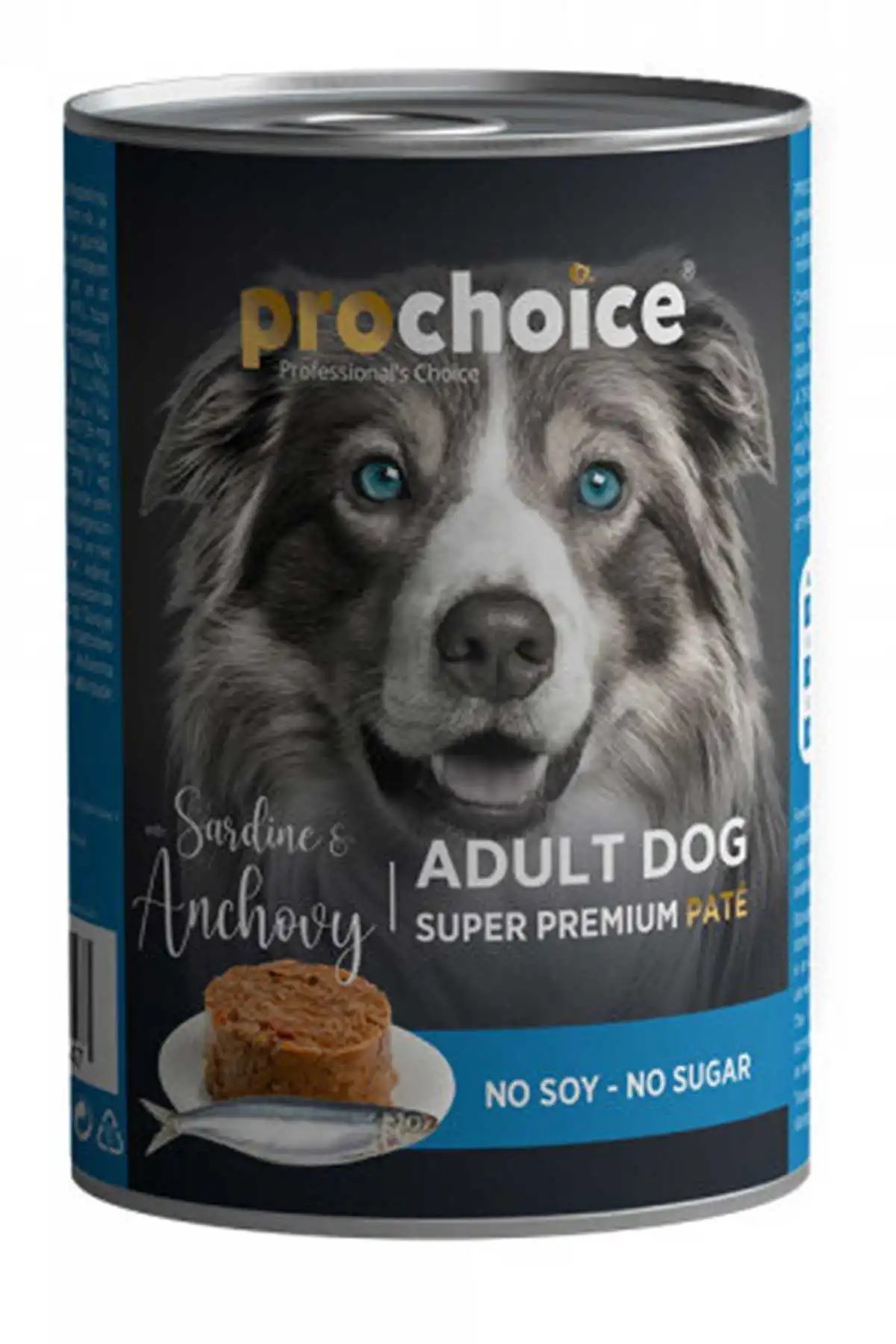 PRO CHOICE Tahılsız Sardalyalı ve Hamsili Yetişkin Köpek Konservesi 400 Gr