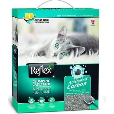 REFLEX Box Active Carbon Gri Kedi Kumu 10 LT Turkuaz