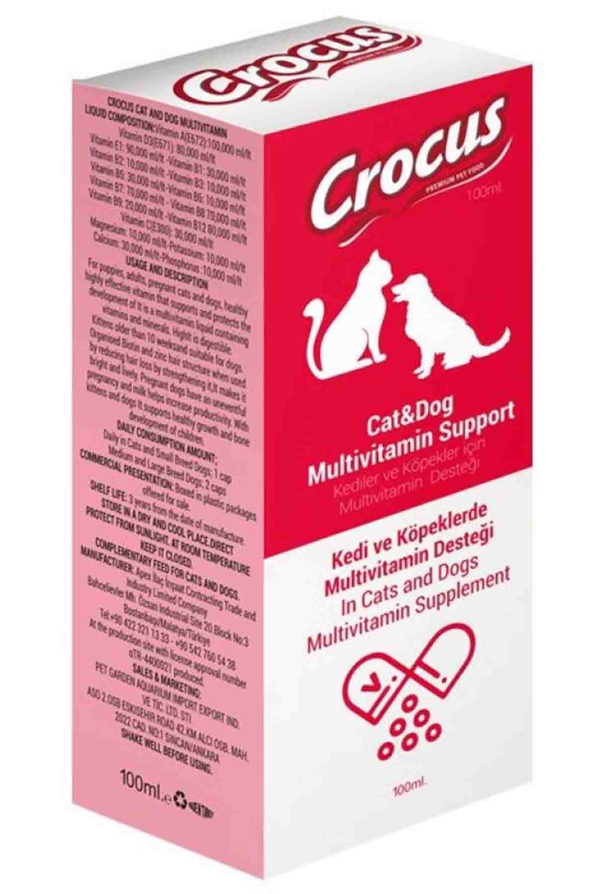 CROCUS Kedi Köpek MULTİVİTAMİN DESTEK 100ML