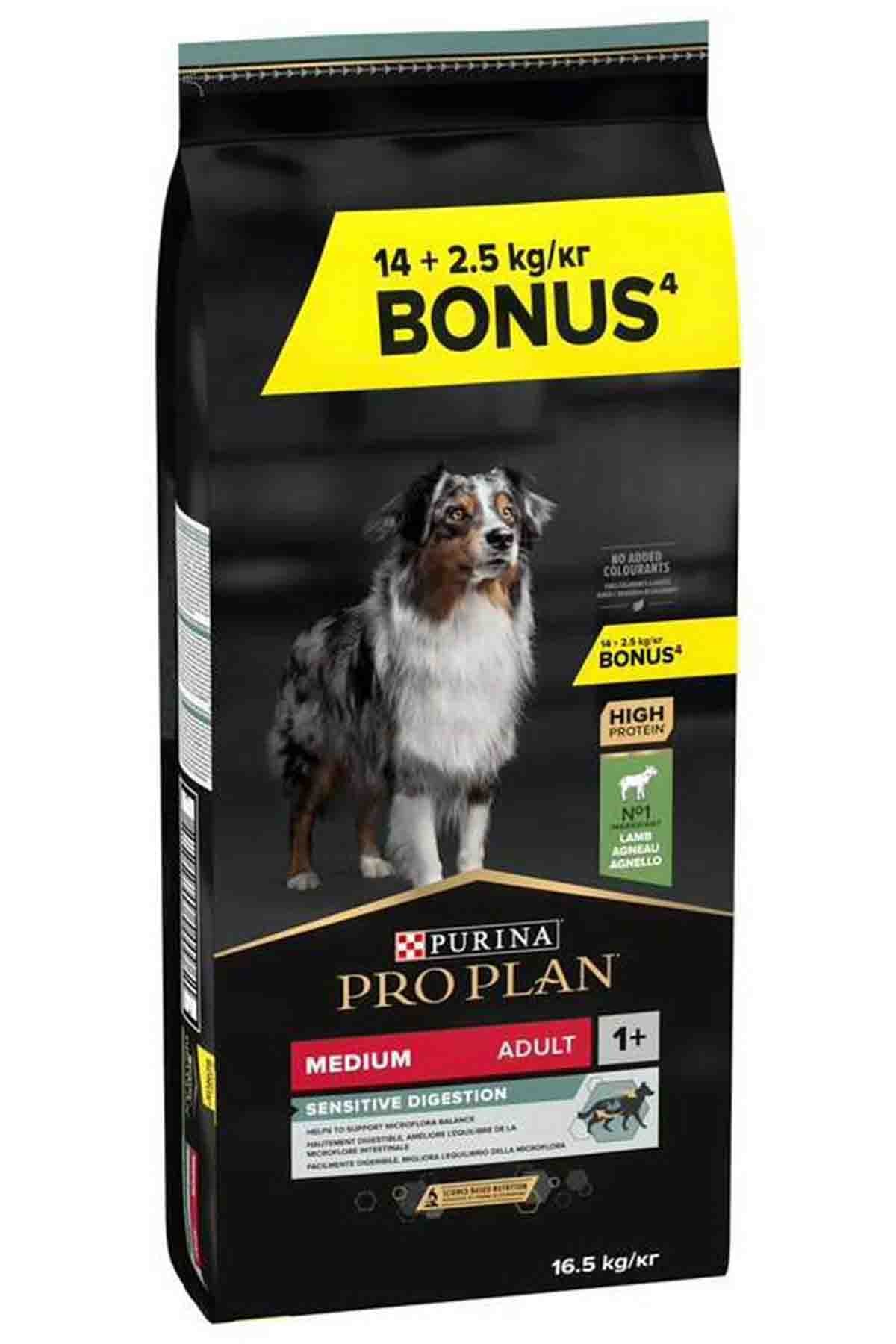PRO PLAN Kuzulu Orta Irk Yetişkin Köpek Maması 14+2,5 Kg