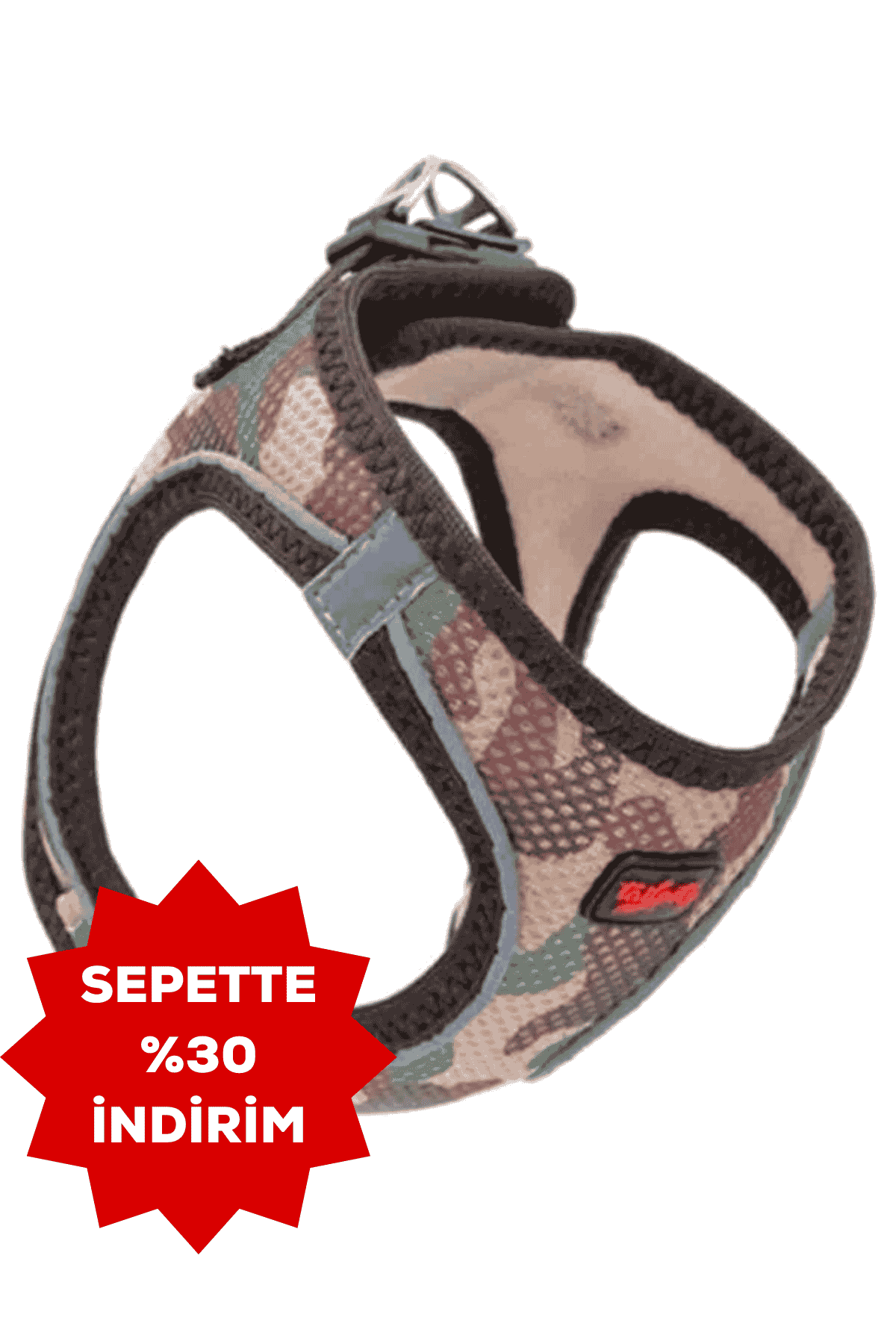 TAILPETZ Air Mesh Harness Köpek Göğüs Tasması Camo 2XS