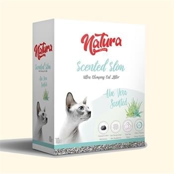 NATURA Scented Slim Aloe vera Özlü Bentonit Kedi Kumu 10 lt