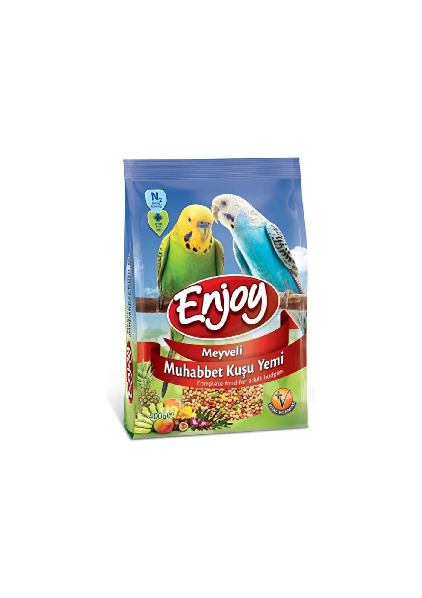 ENJOY Meyveli Muhabbet Kuş Yemi 400 Gr