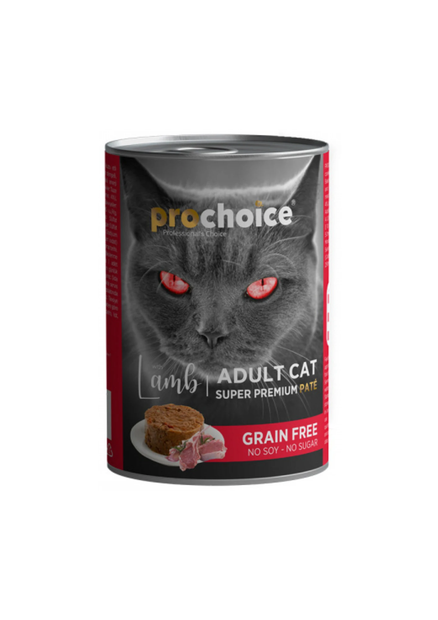 PRO CHOICE Tahılsız Kuzulu Pate Yetişkin Kedi Konserve 400 Gr