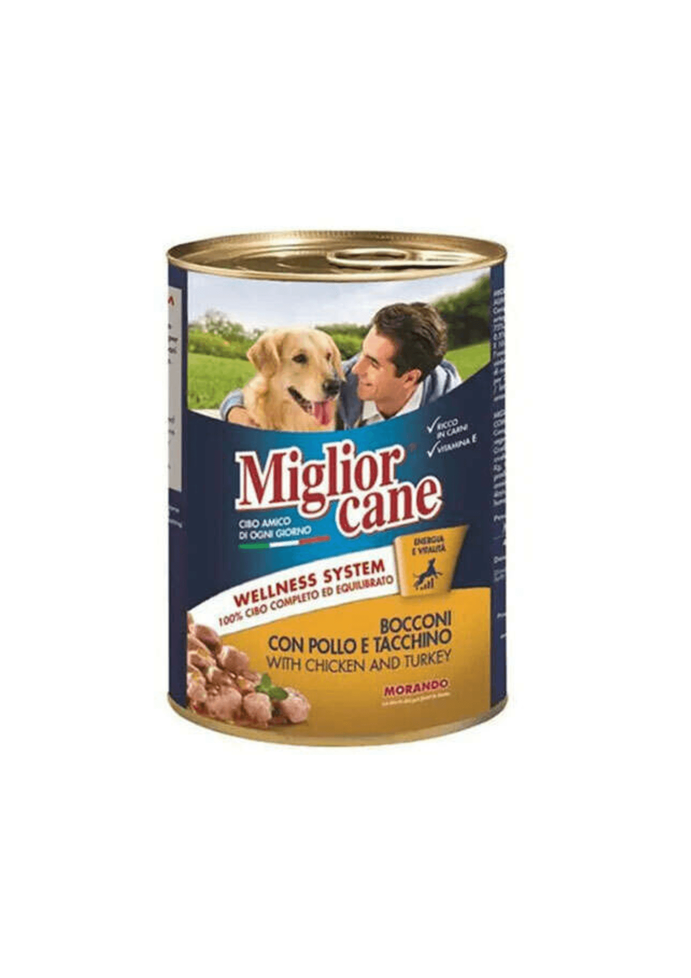 MIGLIOR CANE Tavuklu ve Hindili Yetişkin Köpek Konservesi 405 Gr