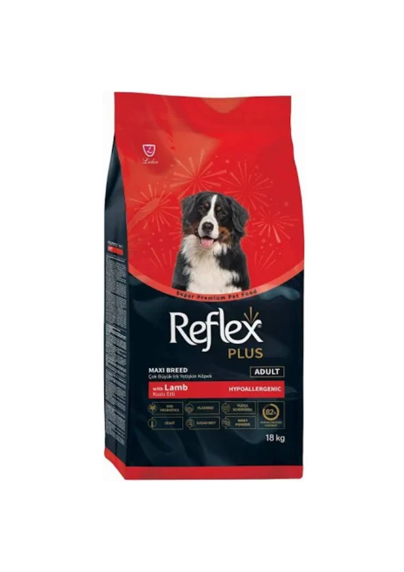 REFLEX Plus Kuzulu Orta ve Büyük Irk Yetişkin Köpek Maması 18 Kg
