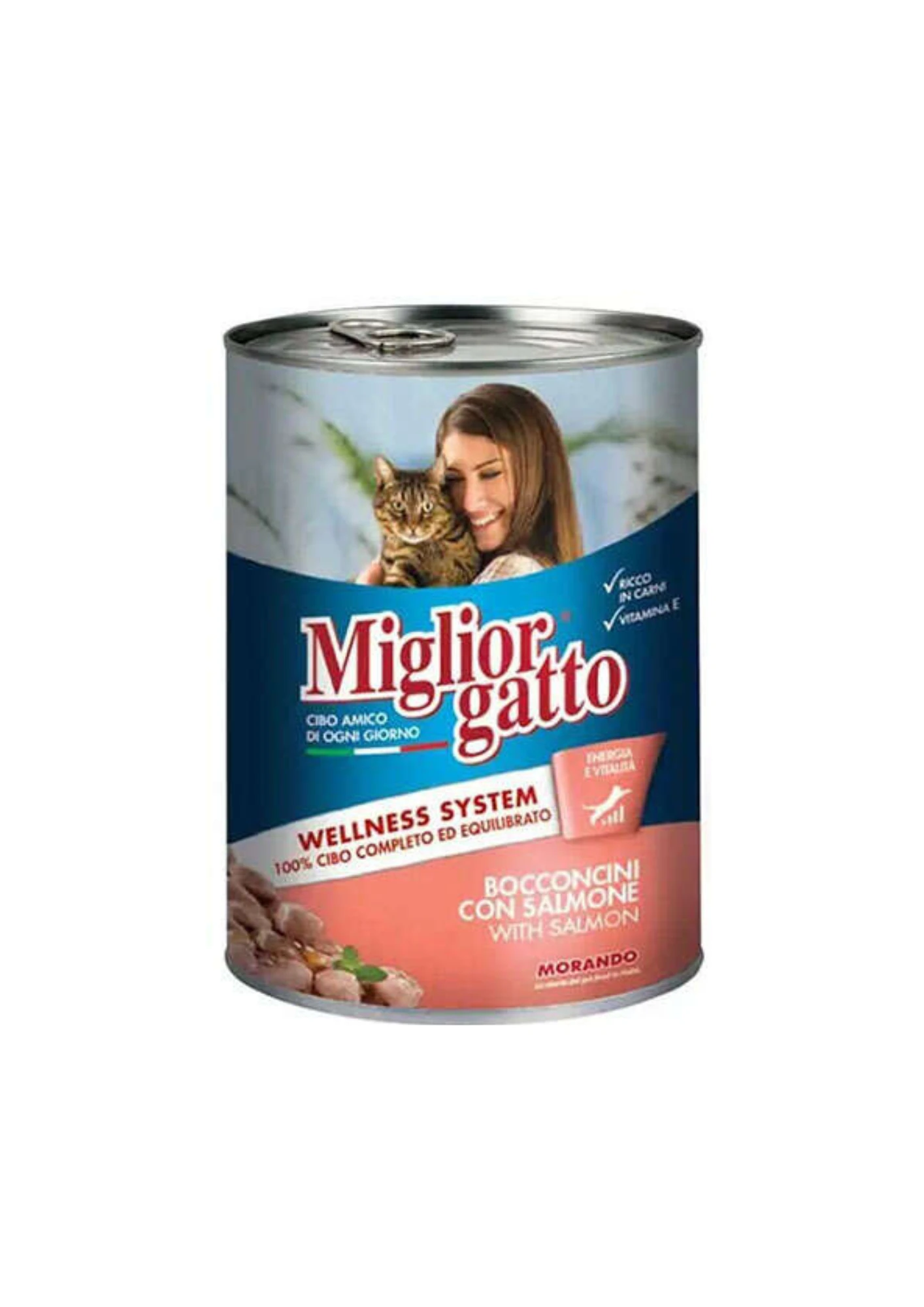 MIGLIOR GATTO Somonlu Yetişkin Kedi Konservesi 405 Gr