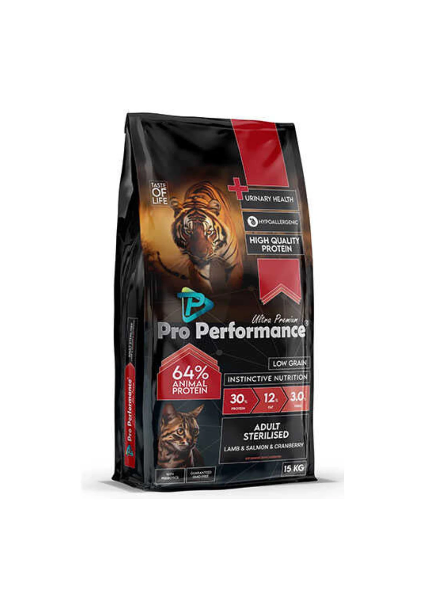 PRO PERFORMANCE Kuzulu Somonlu Karidesli Kısırlaştırılmış Kedi Maması 15 kg