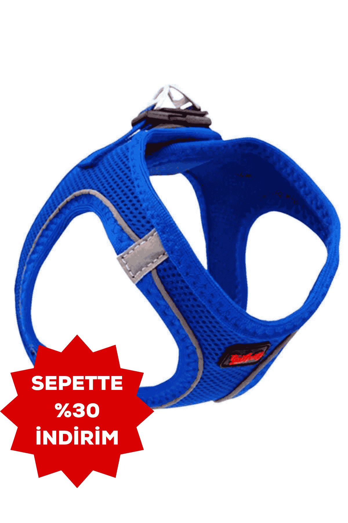 TAILPETZ Air-Mesh Göğüs Tasmasi Saks Mavisi 2XS