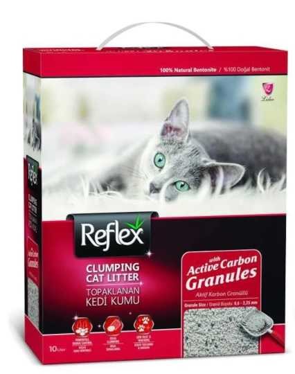 REFLEX Box Granul Active Carbon Kedi Kumu 10 LT Kırmızı