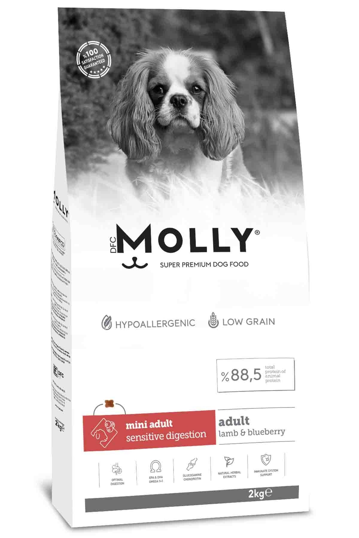 MOLLY Kuzulu & Yabanmersinli Mini Küçük Irk Yetişkin Köpek Maması 2 Kg