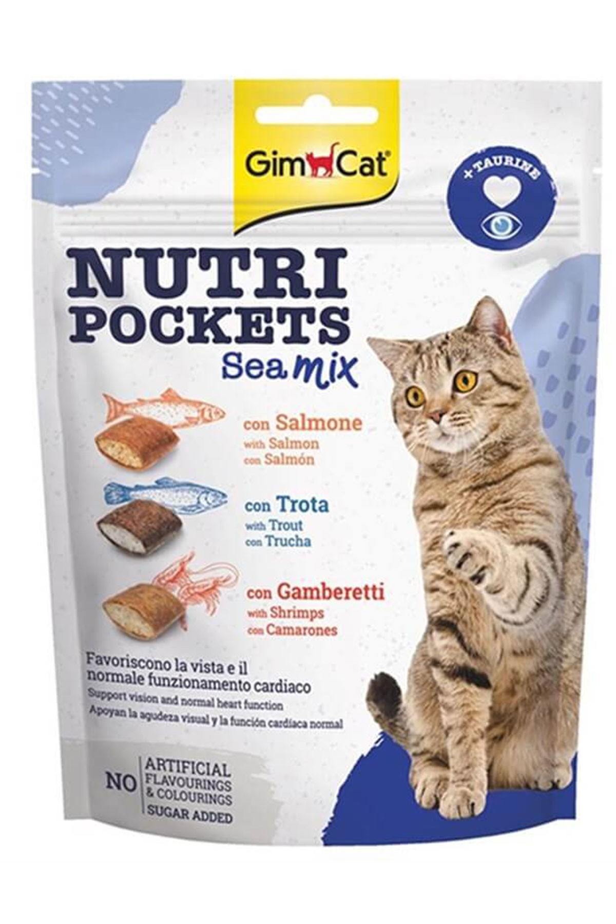 GIMCAT Nutripockets Sea Mix Taurinli Kedi Ödülü 150 Gr