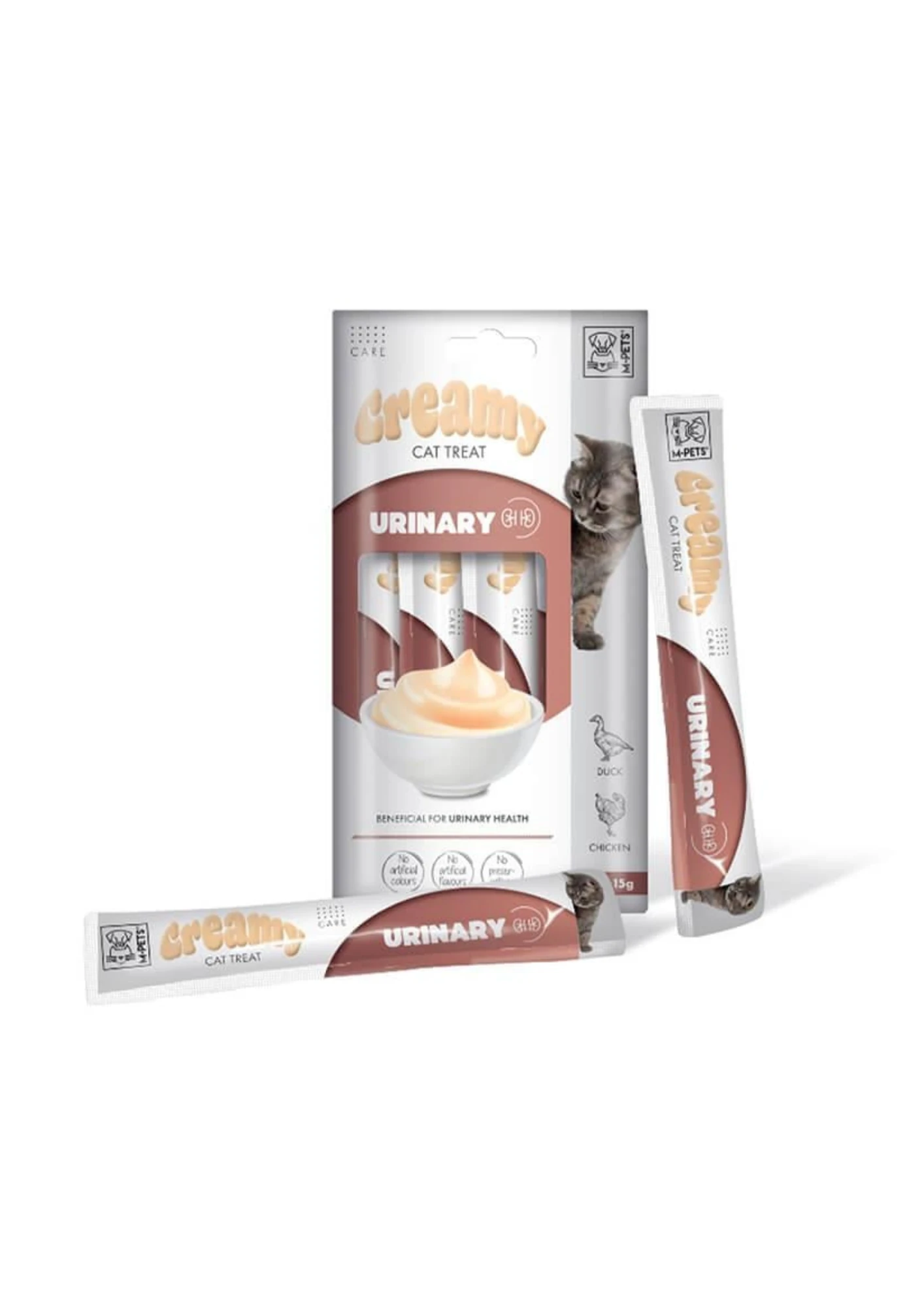 M-PETS Creamy Urinary Kedi Ödül Maması 4x15 Gr