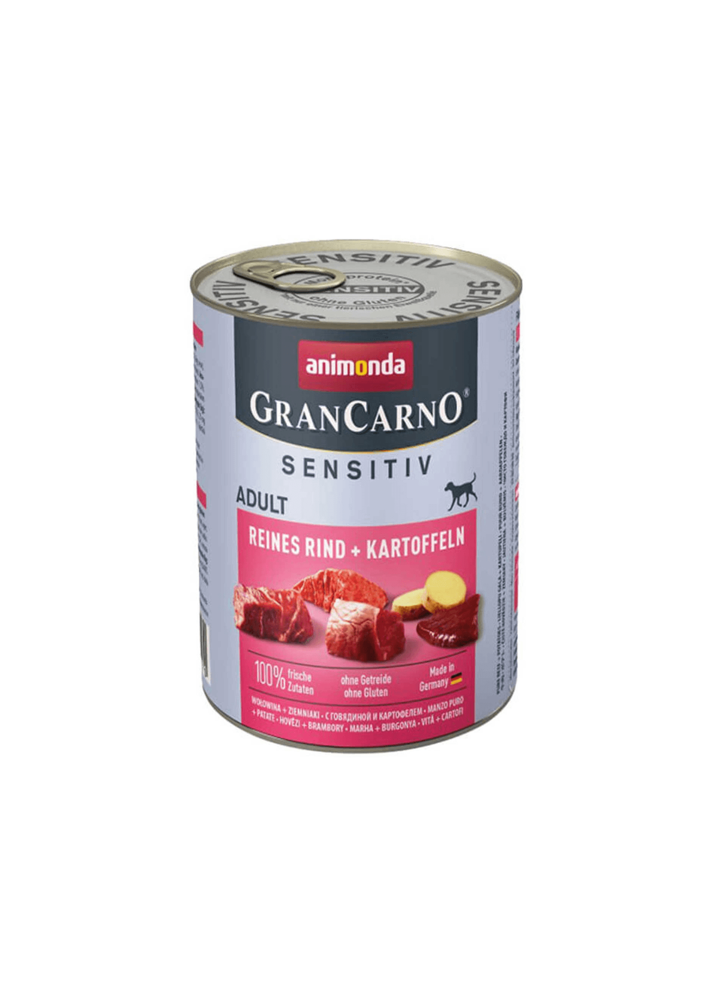 ANIMONDA Gran Carno Sensitive Pure Sığır Etli ve Patatesli Yetişkin Köpek Konservesi 400gr
