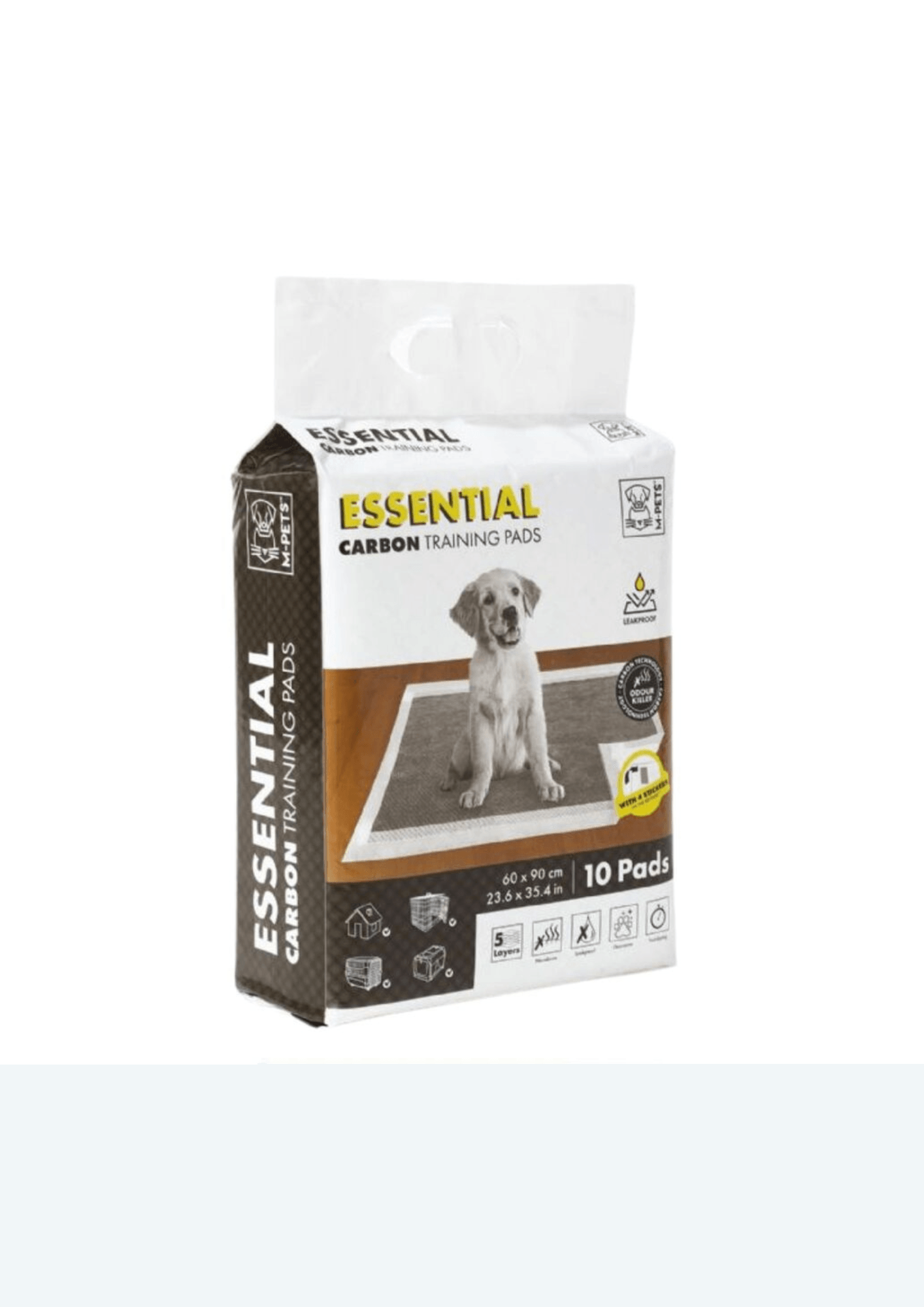 M-PETS Essential Karbonlu Yapışkanlı Çiş Pedi 60x90cm 10'lu