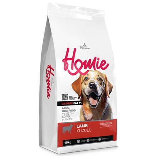 HOMIE PRO26/FAT11 Super Premium Kuzulu Yetişkin Köpek Maması 15 Kg