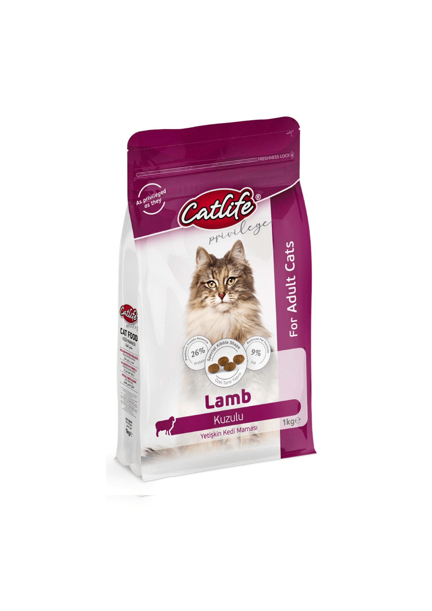 CATLIFE Kuzu Etli Yetişkin Kedi Maması 1 Kg