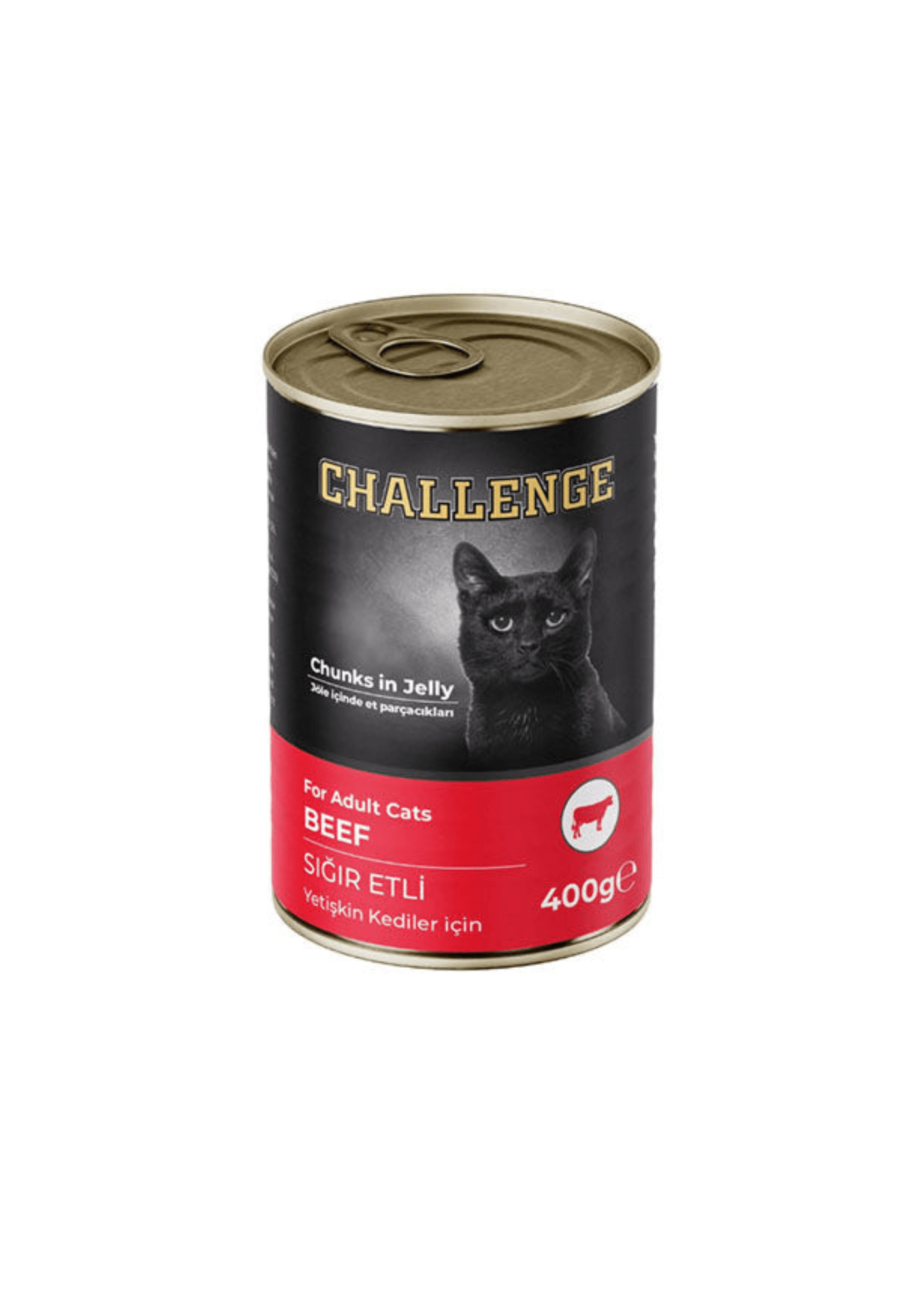 CHALLENGE Sığır Etli Yetişkin Kedi Konservesi 400 gr