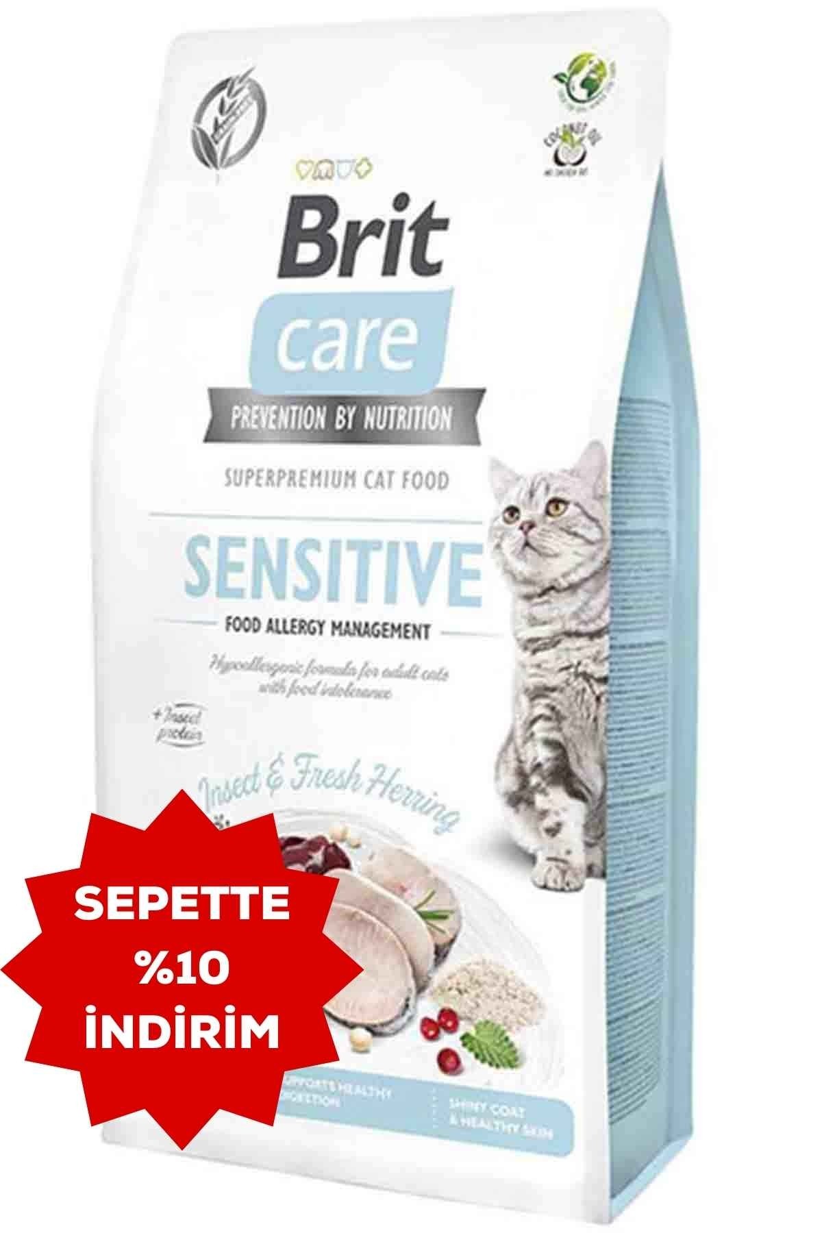 BRIT CARE Sensitive Balıklı Hipoalerjenik Yetişkin Kedi Maması 2 Kg