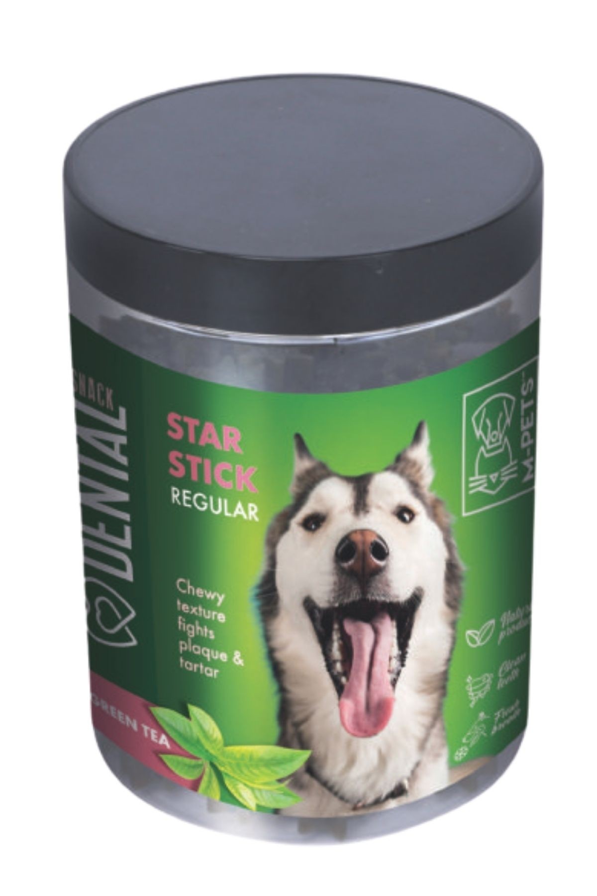 M-PETS DENTAL SNACK GREEN TEA STAR STICK REGULAR ÖDÜL 340GR