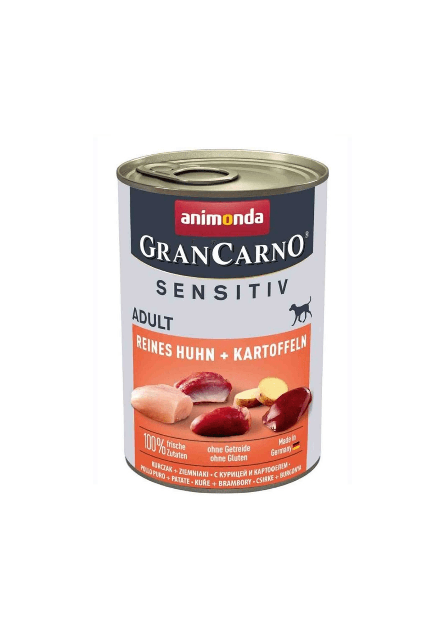 ANIMONDA Gran Carno Sensitive Pure Tavuk Etli ve Patatesli Yetişkin Köpek Konservesi 400gr