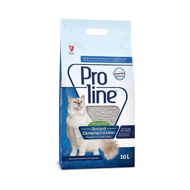 PROLINE Kokusuz Topaklanan Bentonit Kedi Kumu 10 Lt