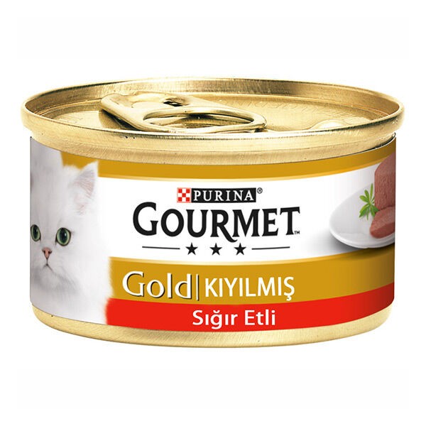 GOURMET Gold Kıyılmış Sığır Etli Kedi Konservesi 85gr