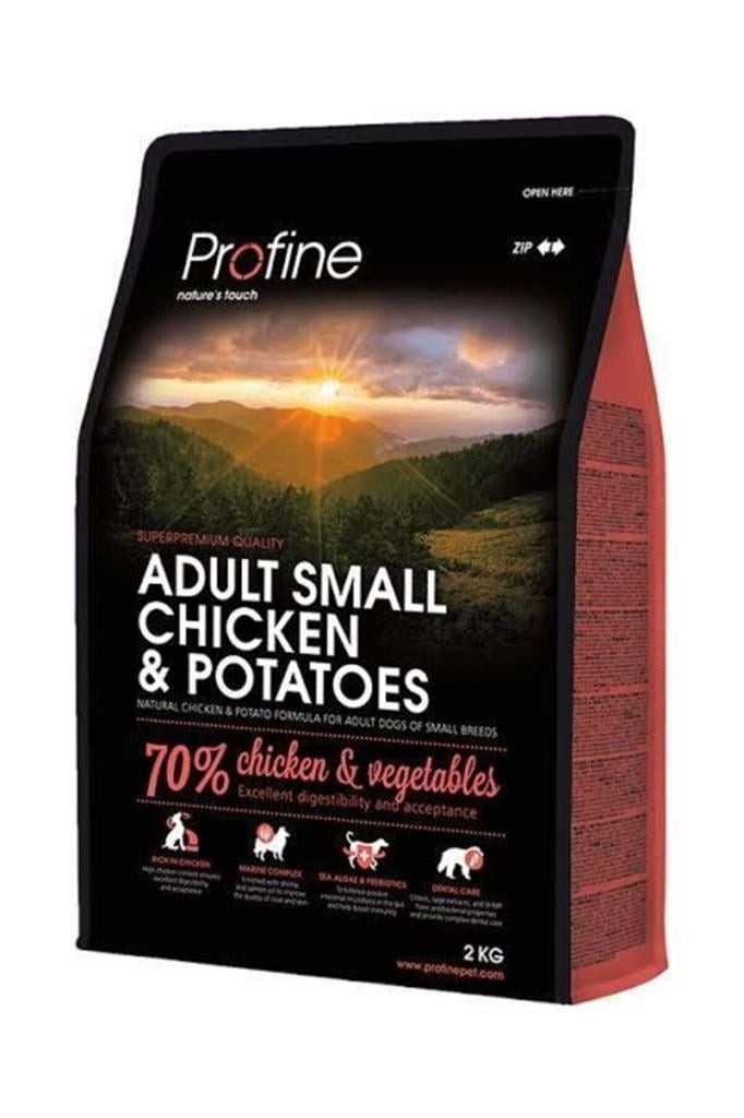 PROFINE Düşük Tahıllı Tavuklu ve Patatesli Küçük Irk Yetişkin Köpek Maması 2 Kg