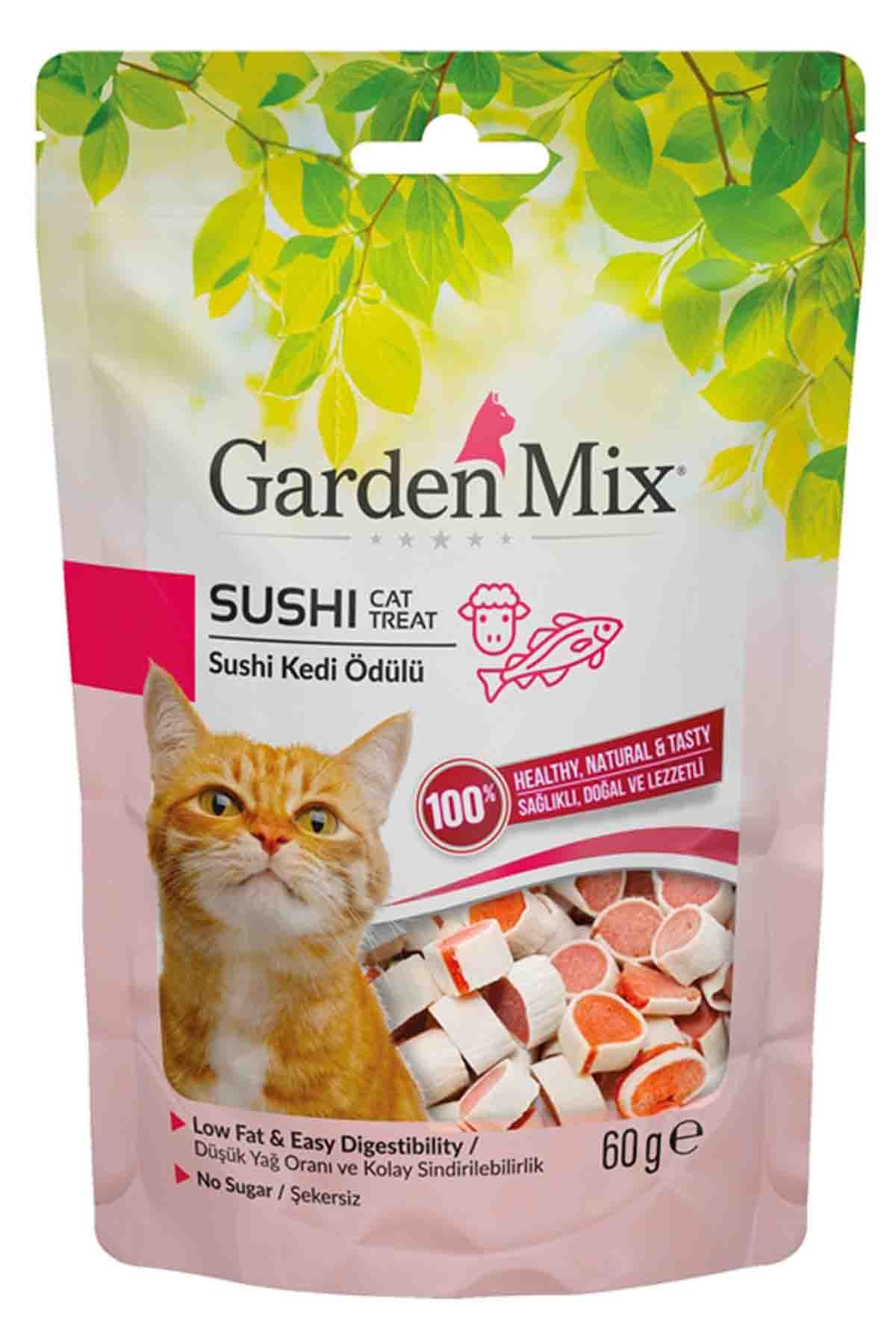 GARDEN MIX Kuzulu SUSHİ Kedi Ödülü 60 GR