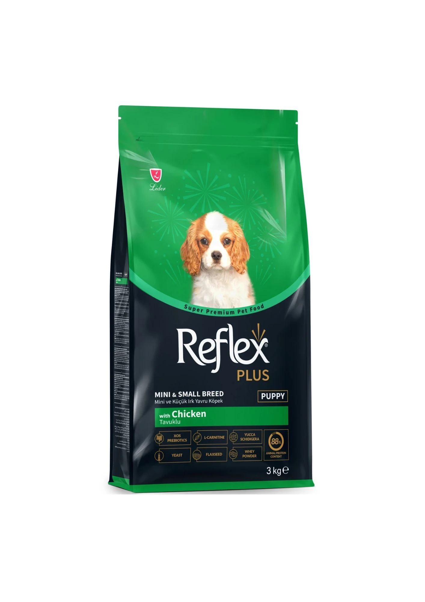 REFLEX Plus Tavuklu Küçük&Mini Irk Yavru Köpek Maması 3 KG
