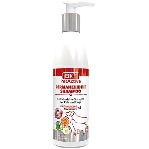 BIO PETACTIVE Dermahexidine Köpek ve Kedi Şampuanı 250 ML