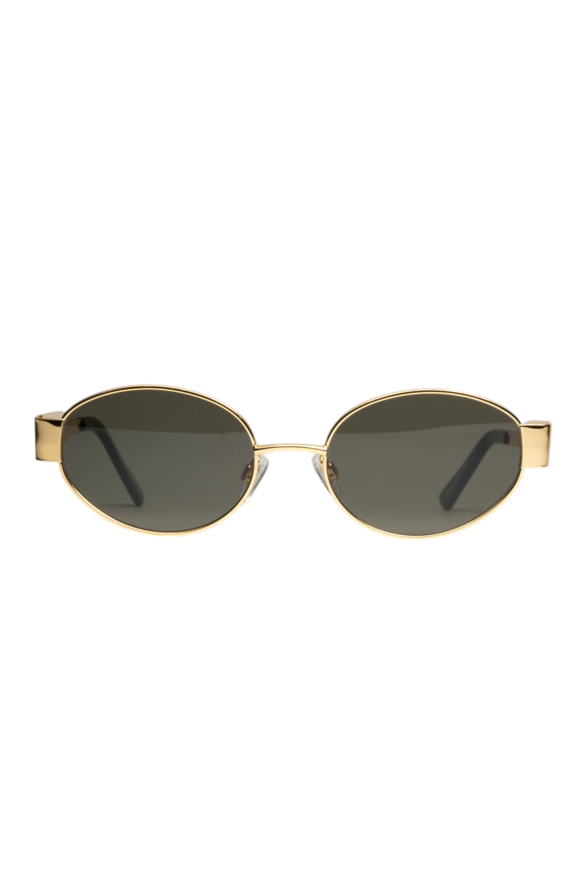 Yeni Sezon Polarize Gold Oval Çerçeveli Kadın Güneş Gözlüğü