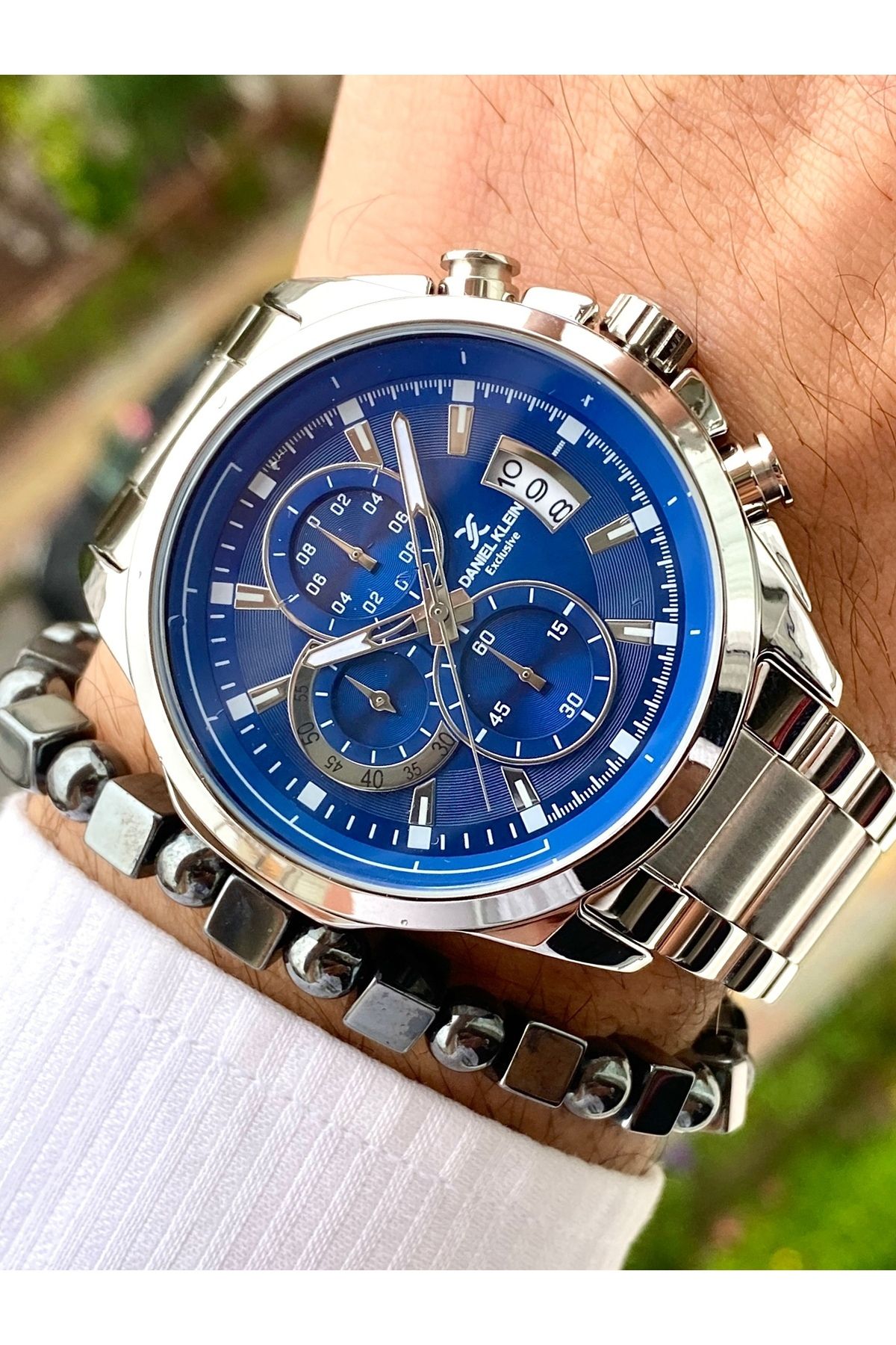 Yeni Sezon Paslanmaz Çelik Kordon Erkek Kol Saati,3ATM Su Geçirmez+Bileklik