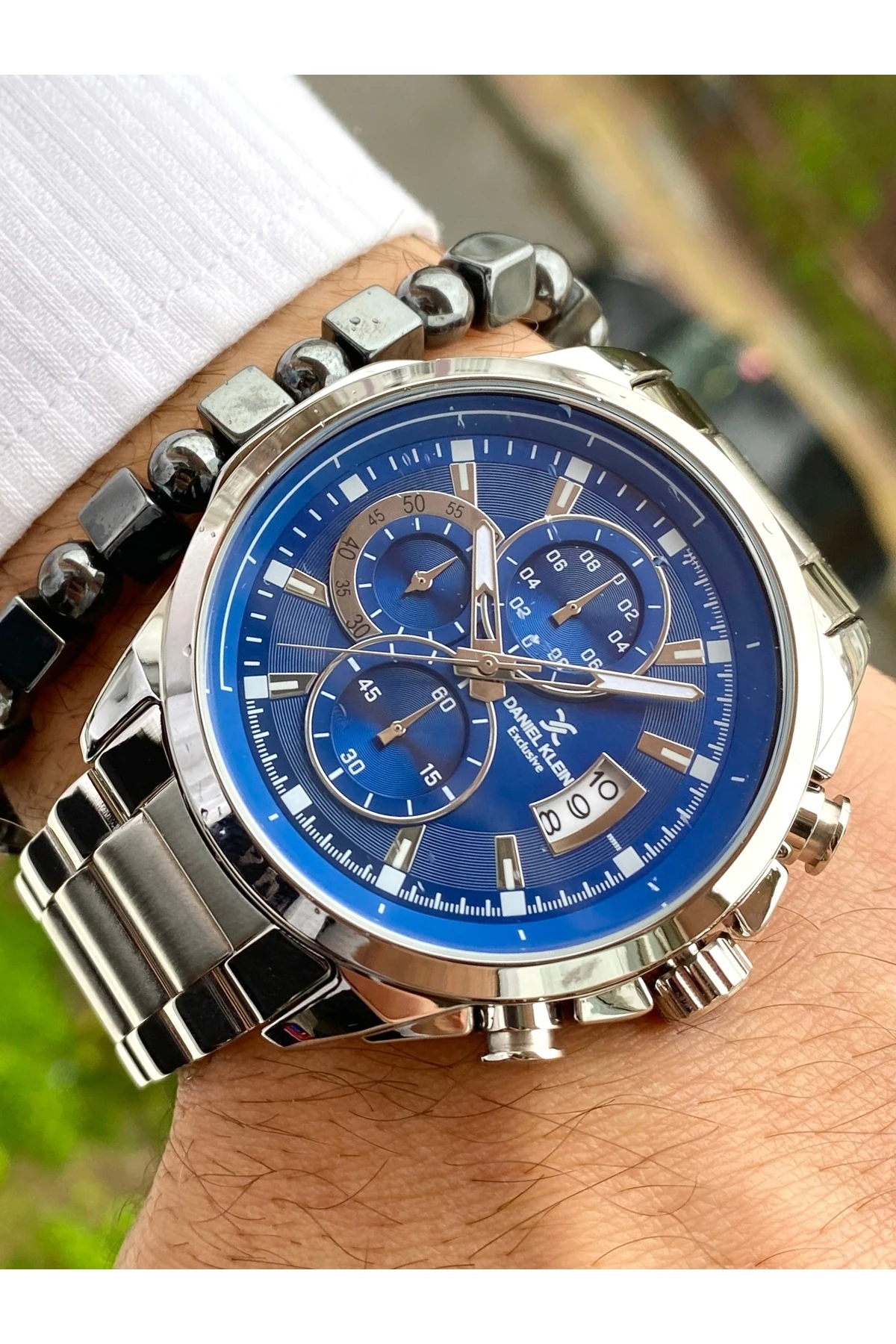 Yeni Sezon Paslanmaz Çelik Kordon Erkek Kol Saati,3ATM Su Geçirmez+Bileklik