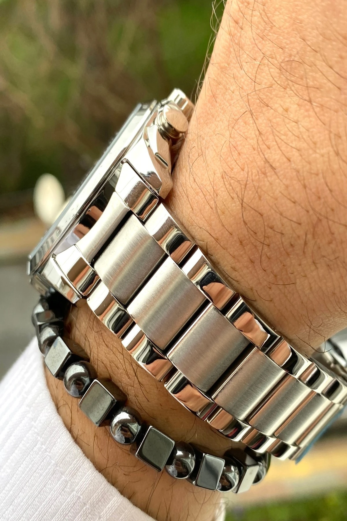 Paslanmaz Çelik Kordon Erkek Kol Saati 3 Atm Su Geçirmez