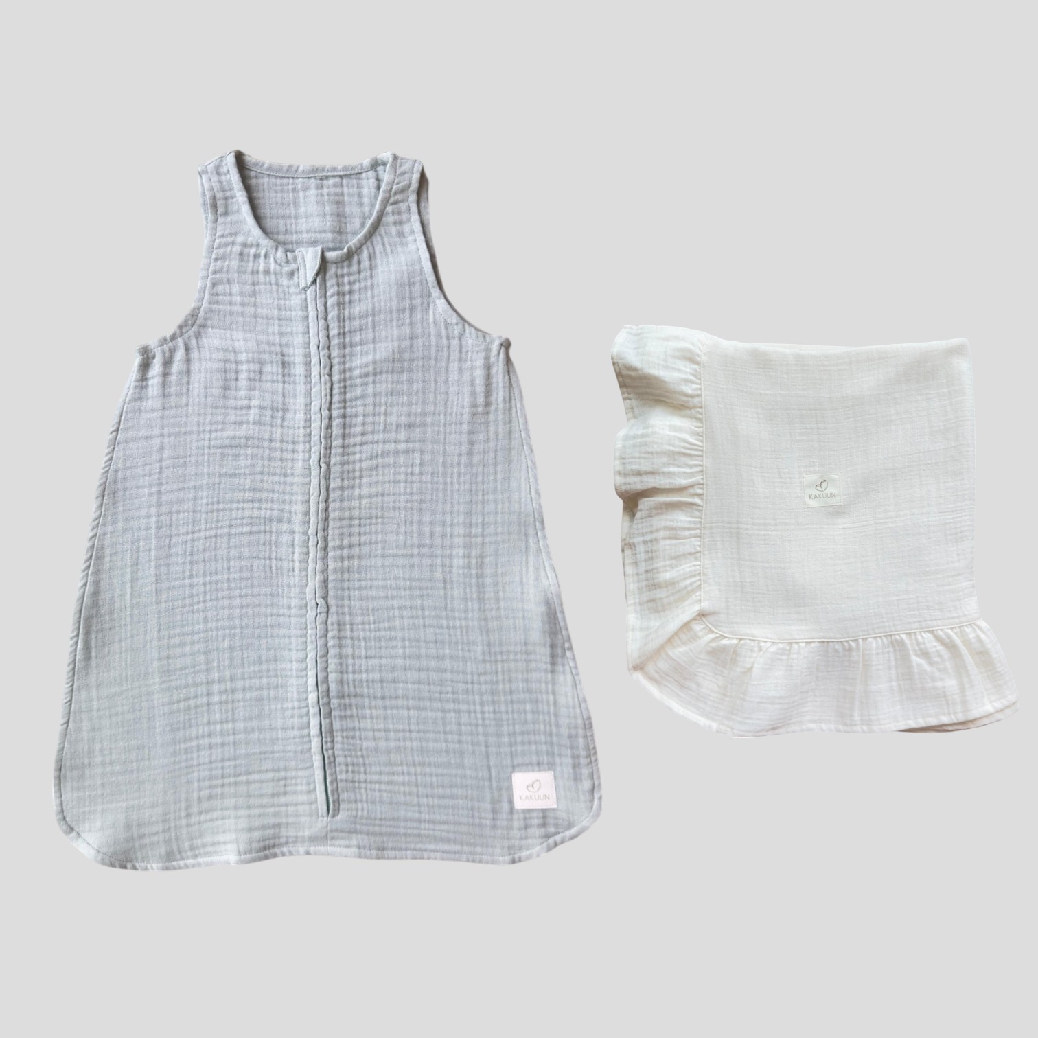 Yeni doğan Uyku Tulum Set- Ecru