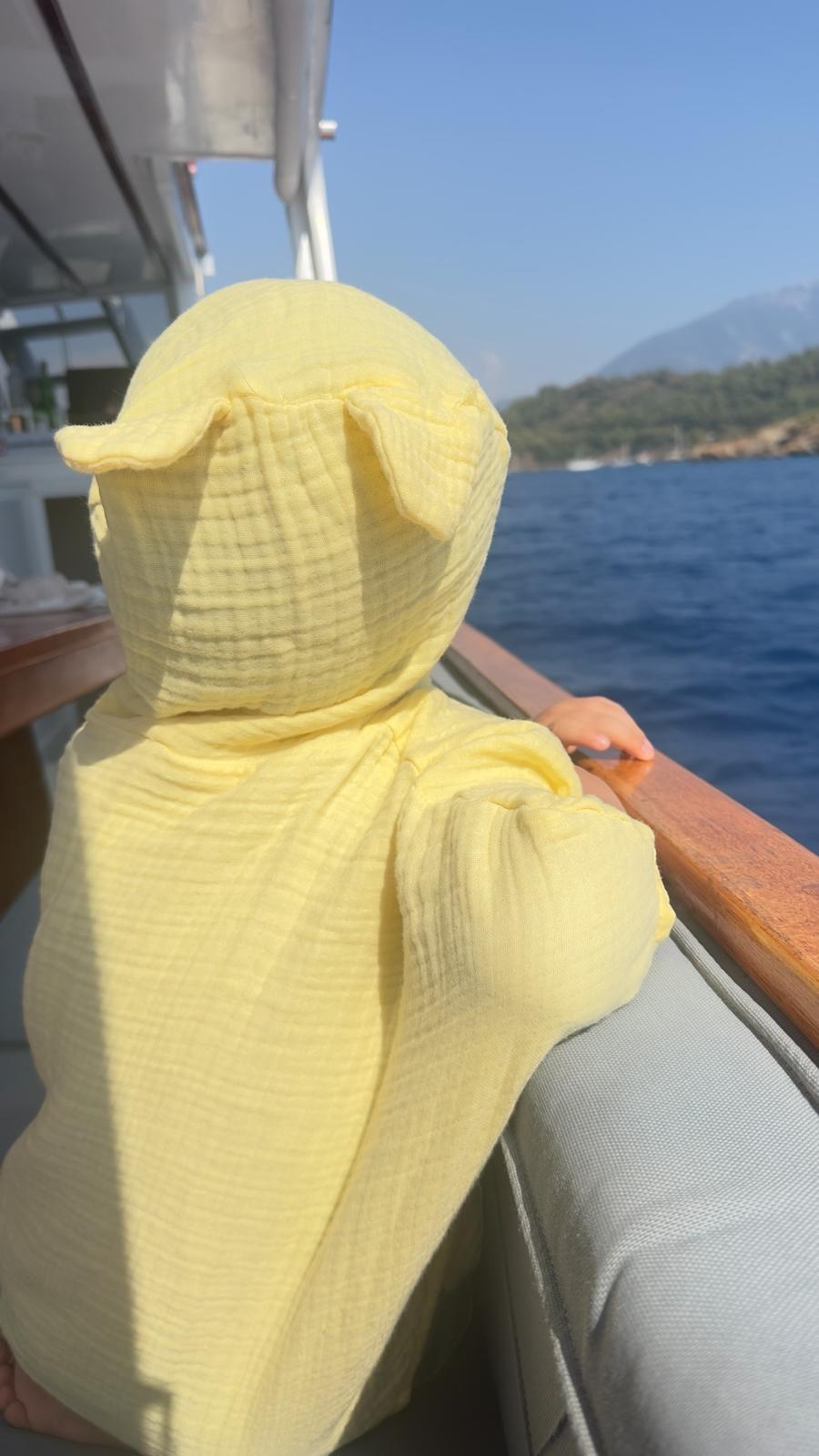 Theia Soft Yellow Müslin Panço