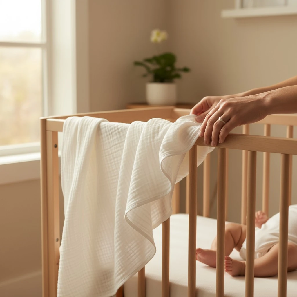 Aura Ecru Müslin Kurulama Örtüsü