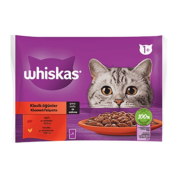 Yaş Mama Klasik Öğünler Poşet 340 Gr