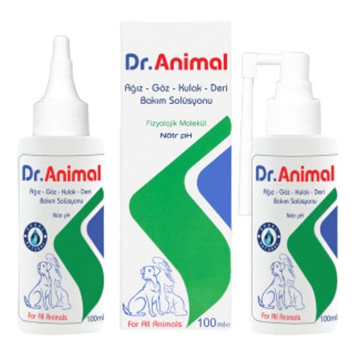 Dr. Animal Ağız, Göz, Kulak, Deri Bakım Solüsyonu 100 Ml