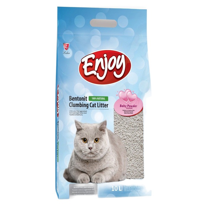 Pudra Kokulu Topaklanan Bentonit Kedi Kumu 10 Litre