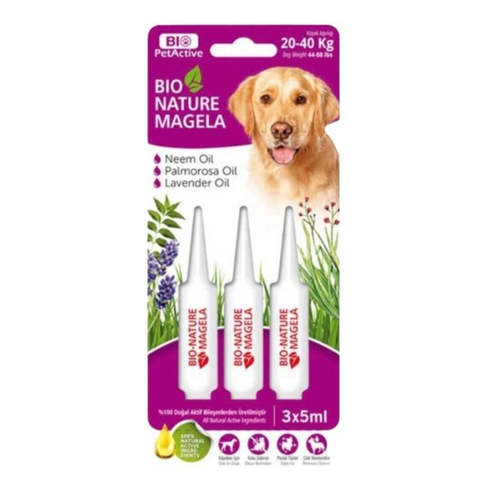 Bio Pet Active Köpek Tüy, Deri Bakımı, Parazit Damlası 20-40 Kg 1,5 Ml 3 Adet