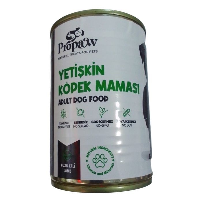 Kuzu Etli Yetişkin Köpek Yaş Mama 415 Gr