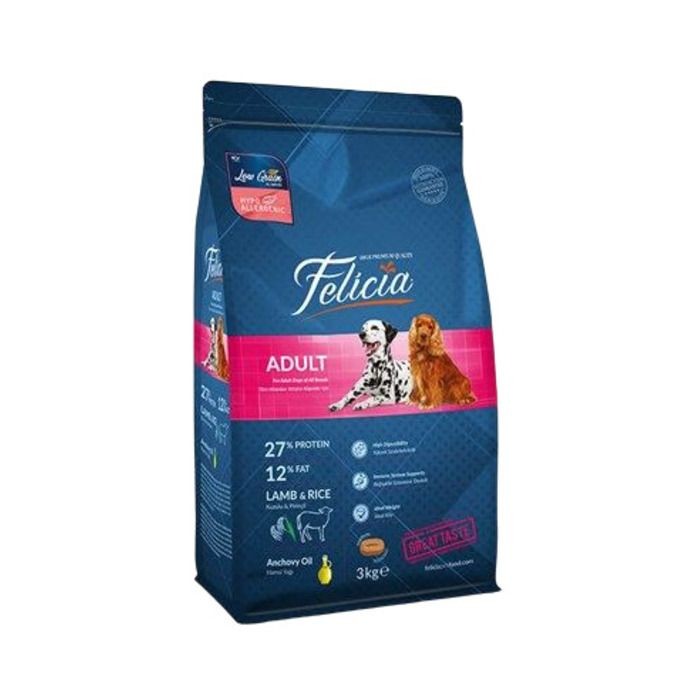 Az Tahıllı Yetişkin Kuzulu Medium Large Breed Hypoallergenic Köpek Maması 3 Kg